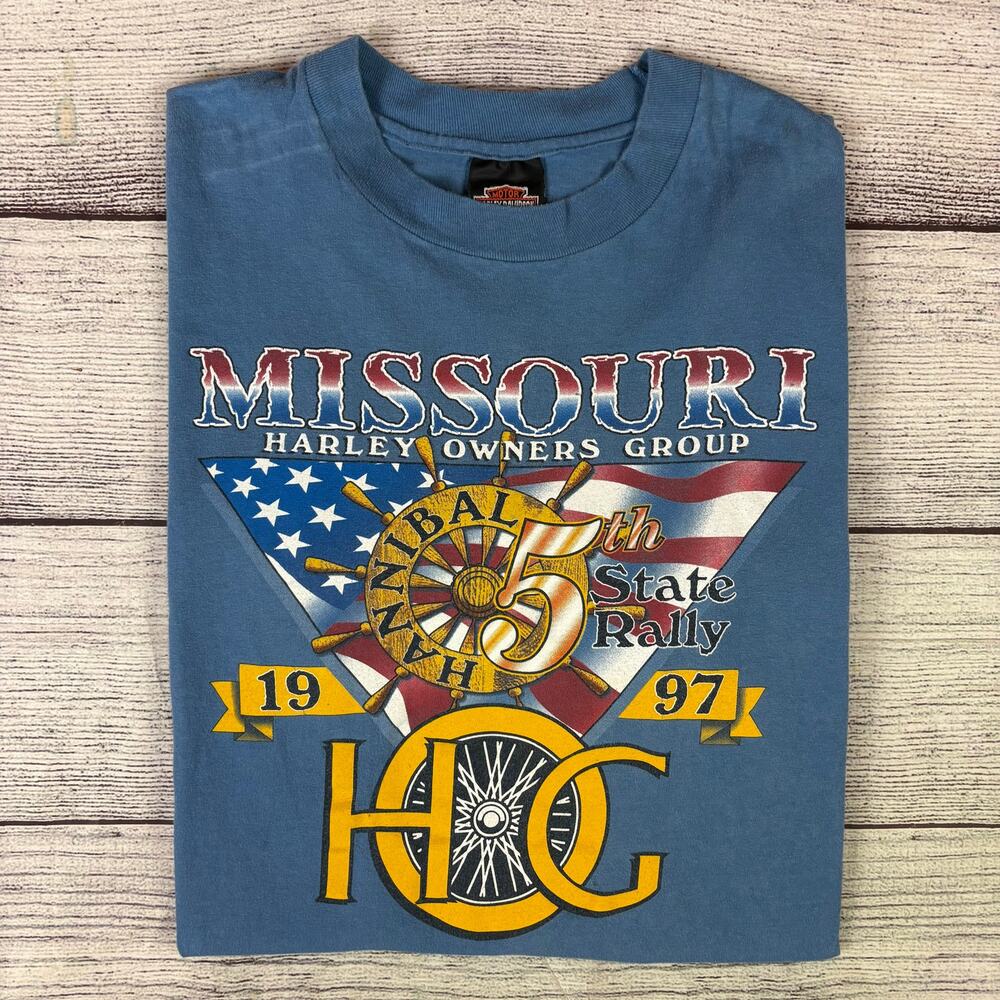 Vintage 1997 Harley Davidson Motorcycles Owner's Group T-shirt